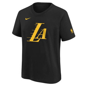 Kids' Los Angeles Lakers 2023 City Edition Logo Nike T-Shirt Medium Black