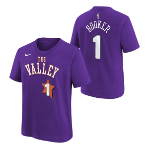 Kids' Phoenix Suns 2024 City Edition Nike T-Shirt Medium Purple