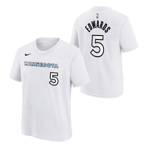 Kids' Minnesota Timberwolves 2024 City Edition Nike T-Shirt Small White