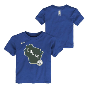 Toddler Milwaukee Bucks 2024 City Edition Logo Nike T-Shirt 4T Royal