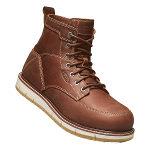 Men's KEEN San Jose Aluminum Toe Slip Resistant Steel Toe Work Boots Outdoor 14 Gingerbread Gum