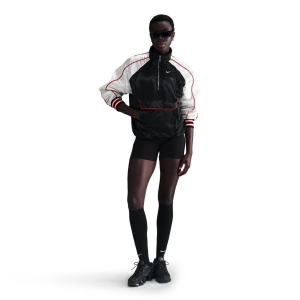 Women's Nike Sportswear Satin Jacket XSmall Black/Sail/University Red/Sail