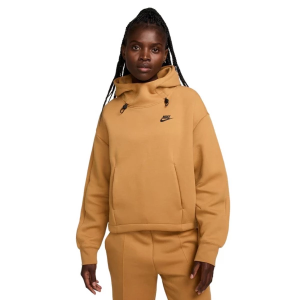 Women's Nike Sportswear Tech Fleece Hoodie Small Flax/Black