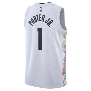 Denver Nuggets Michael Porter Jr #1 Nike 2024 City Edition Jersey Small White
