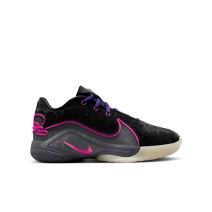 Kids' Nike LeBron XXII Basketball Shoes Big 4.5 Regular Black/Laser Fuchsia/Dark Grey