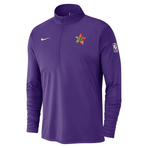 Phoenix Suns 2024 City Edition Nike Long Sleeve 1/2 Zip Medium Purple