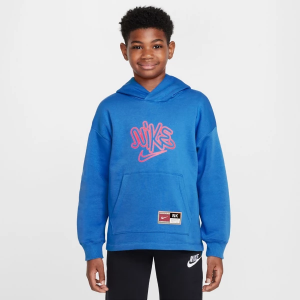 Kids' Nike Culture of Basketball Graphic Hoodie Medium Lt Photo Blue/Bright Crimson