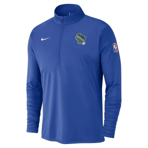 Milwaukee Bucks Nike 2024 City Edition 1/2 Zip Small Royal