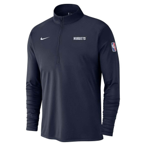 Denver Nuggets 2024 City Edition Nike Long Sleeve 1/2 Zip Small Navy