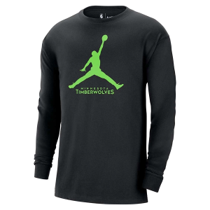 Minnesota Timberwolves Essential Nike Long Sleeve T-Shirt Small Black