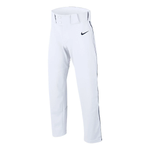 Boys' Nike Vapor Select Piped Baseball Pants Youth Small White/Navy Regular