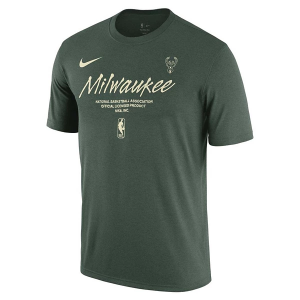 Milwaukee Bucks Logo Nike T-Shirt XLarge Fir