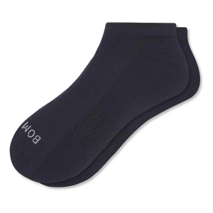 Men's Bombas Core Solid Modern Rib Ankle Socks Medium Midnight Navy