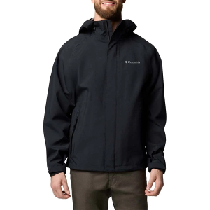 Men's Columbia Earth Explorer II Rain Jacket Large Black