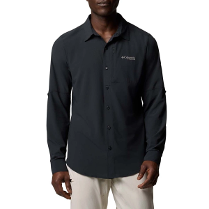 Men's Columbia Cirque River Vented Woven Long Sleeve Button Up Shirt Large Black