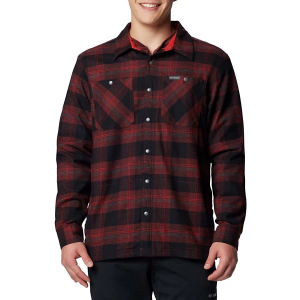 Men's Columbia Cornell Woods Fleece Lined Long Sleeve Button Up Shirt Large Spice Buffalo