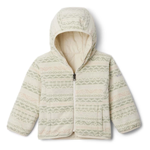 Columbia Double Trouble II Puffer Jacket Toddler 4T Chalk/Ancient Fossil Madras