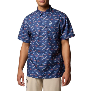 Men's Columbia Super Slack Tide Camp Button Up Shirt 2XLarge Nocturnal