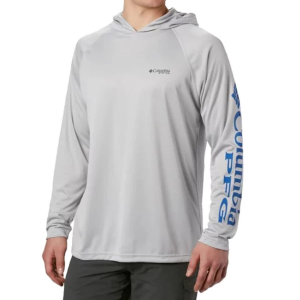 Men's Columbia Terminal Tackle Long Sleeve T-Shirt Medium Cool Grey Heather