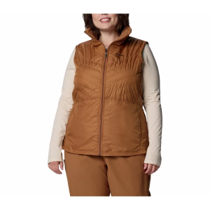 Women's Columbia Mix It Around III Vest 1X Camel Brown