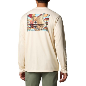 Men's Columbia Terminal Tackle PFG Fish Shine Long Sleeve T-Shirt XLarge Lemon Wash