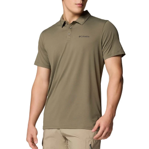 Men's Columbia Tech Trail Utility Polo 3XLarge Stone Green