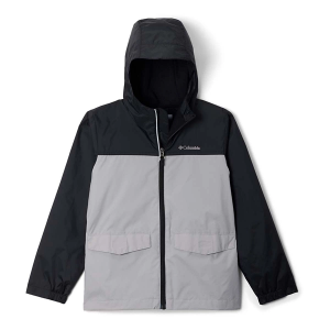 Boys' Columbia Rain-Zilla II Rain Jacket Medium Black/Columbia Grey