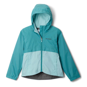 Girls' Columbia Rain-Zilla II Rain Jacket Small Teal
