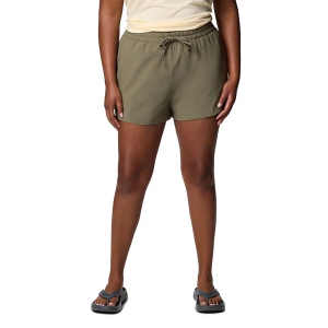 Women's Columbia Bogata Bay II Hybrid Shorts XLarge Stone Green