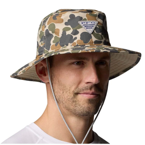 Columbia Wild Cast Booney Bucket Hat One Size Fossil Duck Camo