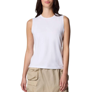 Women's Columbia Sun Trek II Crew Neck Tank Top Small White
