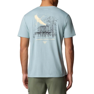 Men's Columbia PFG Uncharted Graphic T-Shirt Medium Crushed Blue Heather