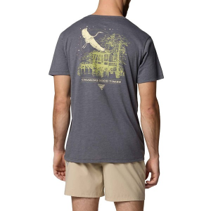 Men's Columbia PFG Uncharted Graphic T-Shirt Large Shark Heather