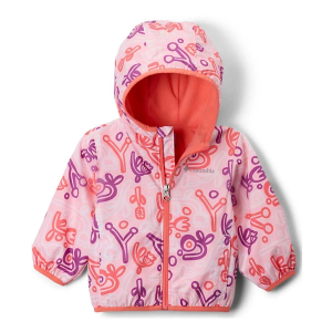 Girls' Columbia Mini Pizel Grabber III Windbreaker Baby 3/6 mo. Satin Pink Marker
