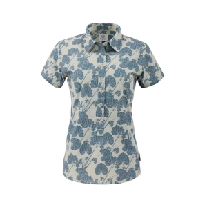 Women's Flylow Aster Button Up Shirt Large Mist/Eucalyptus