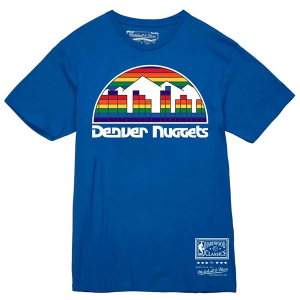Denver Nuggets Third Basic Logo Mitchell and Ness T-Shirt 2XLarge Royal