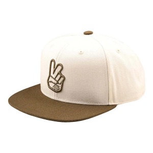 Troy Lee Designs Peace Cycling Snapback Hat One Size White/Olive
