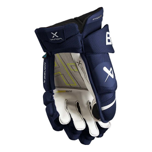 Senior Bauer Vapor Hyperlite Hockey Gloves 14" Navy