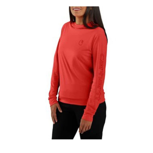 Women's Carhartt Force Sun Defender Lightweight Long Sleeve T-Shirt Large Tomato