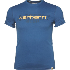 Men's Carhartt Force Relaxed Fit Midweight Logo Graphic T-Shirt Small Light Huron Heather