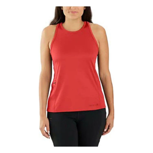 Women's Carhartt Force Relaxed Crew Neck Hiking Tank Top Small Tomato