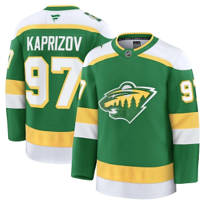 Minnesota Wild Kirill Kaprizov #97 Fanatics Premier Alternate Jersey 52 Green