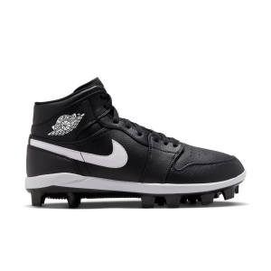 Men's Jordan 1 Retro MCS Molded Baseball Cleats 11.5 Black/White