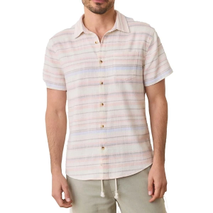 Men's Marine Layer Classic Stretch Selvage Button Up Shirt Large Baja Stripe
