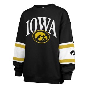 Iowa Hawkeyes 47 Brand Women's Crew Small Black