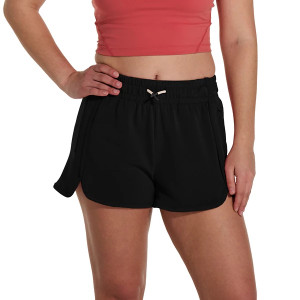Women's Fundamental Coast Later On Scallop Lounge Shorts Medium Black