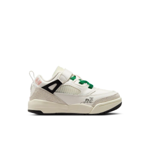 Kids' Jordan Spizike Low Sneakers Little 12Y Regular Sail/Orange/Black/Pine Green