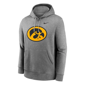 Iowa Hawkeyes Nike Hoodie XLarge Dark Heather Grey
