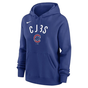 Women's Chicago Cubs Nike 2025 Club Logo Hoodie XSmall Royal