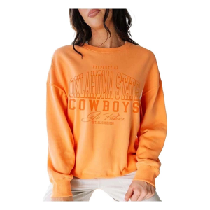 Oklahoma State Cowboys Gameday Social Women's Crew XL/2XL Sherbert